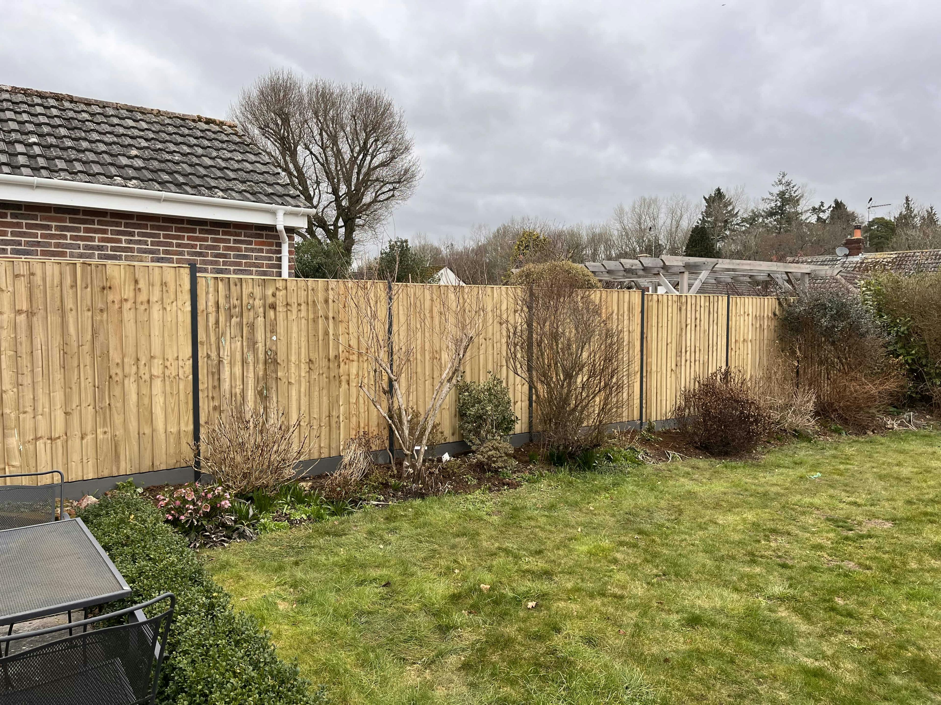 Modern, durable fencing solution without concrete recent work card